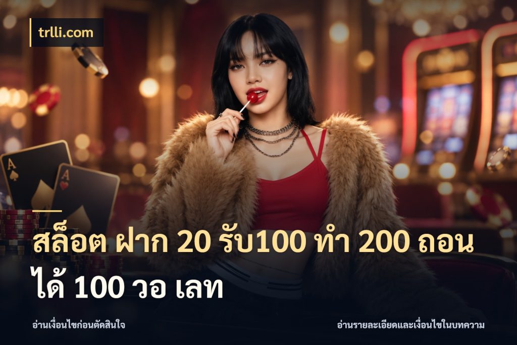 สล็อต ฝาก 20 รับ100 ทํา 200 ถอนได้ 100 วอ เลท trlli.com ยอดฝากและยอดรับในมุมของคนชอบลุ้น