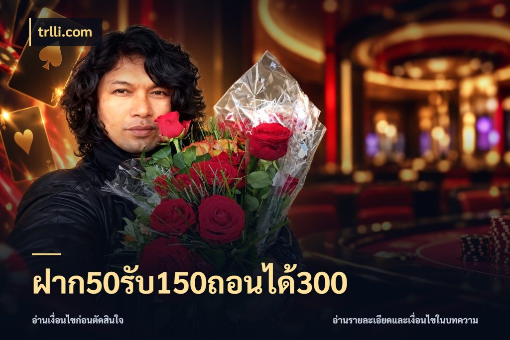 ฝาก50รับ150ถอนได้300 เปิดมุมโปรให้เข้ากับเกมแนวโปรด ในมุม trlli.com