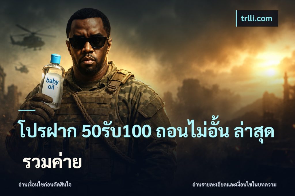 โปรฝาก 50รับ100 ถอนไม่อั้น ล่าสุด รวมค่าย