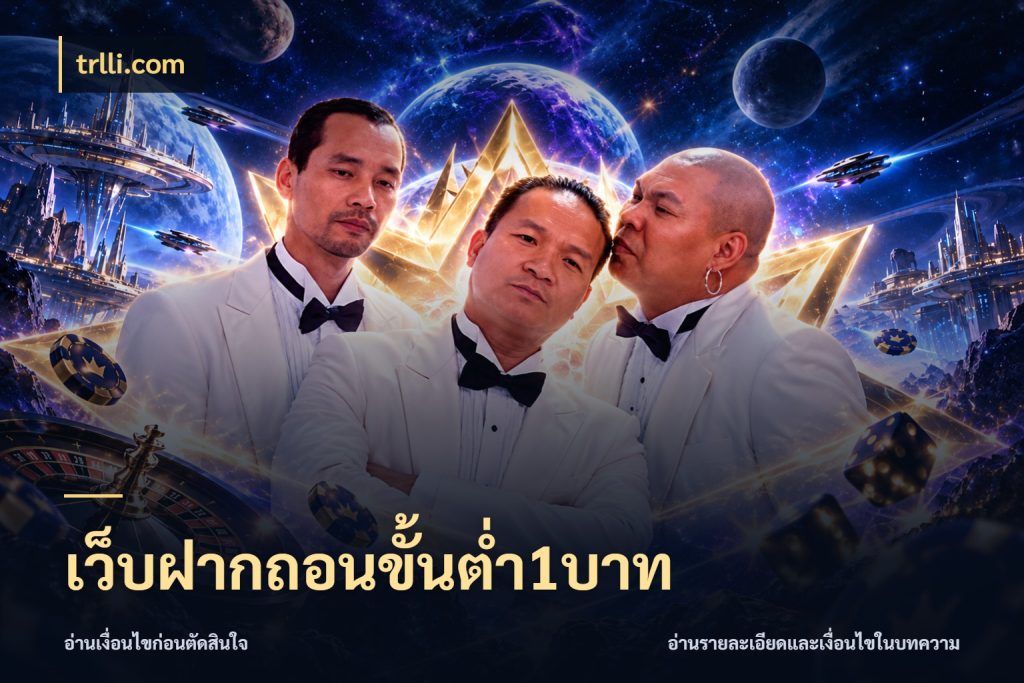 เว็บฝากถอนขั้นต่ำ1บาท เลือกสไตล์จากยอดและรูปแบบที่ตรงใจ กับ trlli.com