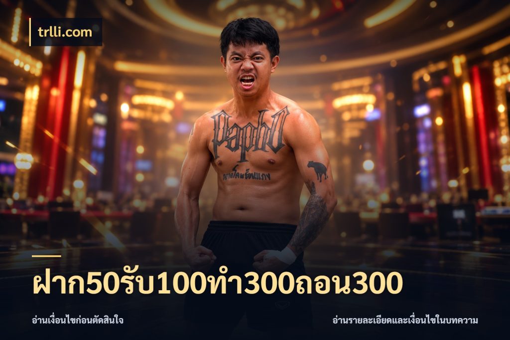 ฝาก50รับ100ทํา300ถอน300 รูปแบบโบนัสกับสิทธิ์ของสายเกม กับ trlli.com