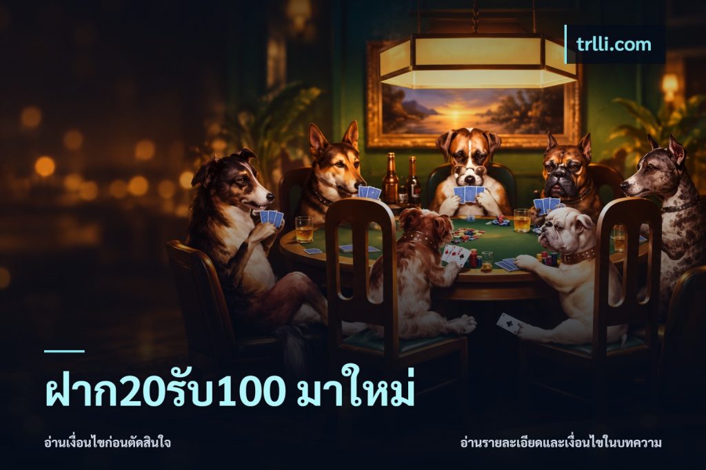 ฝาก20รับ100 มาใหม่