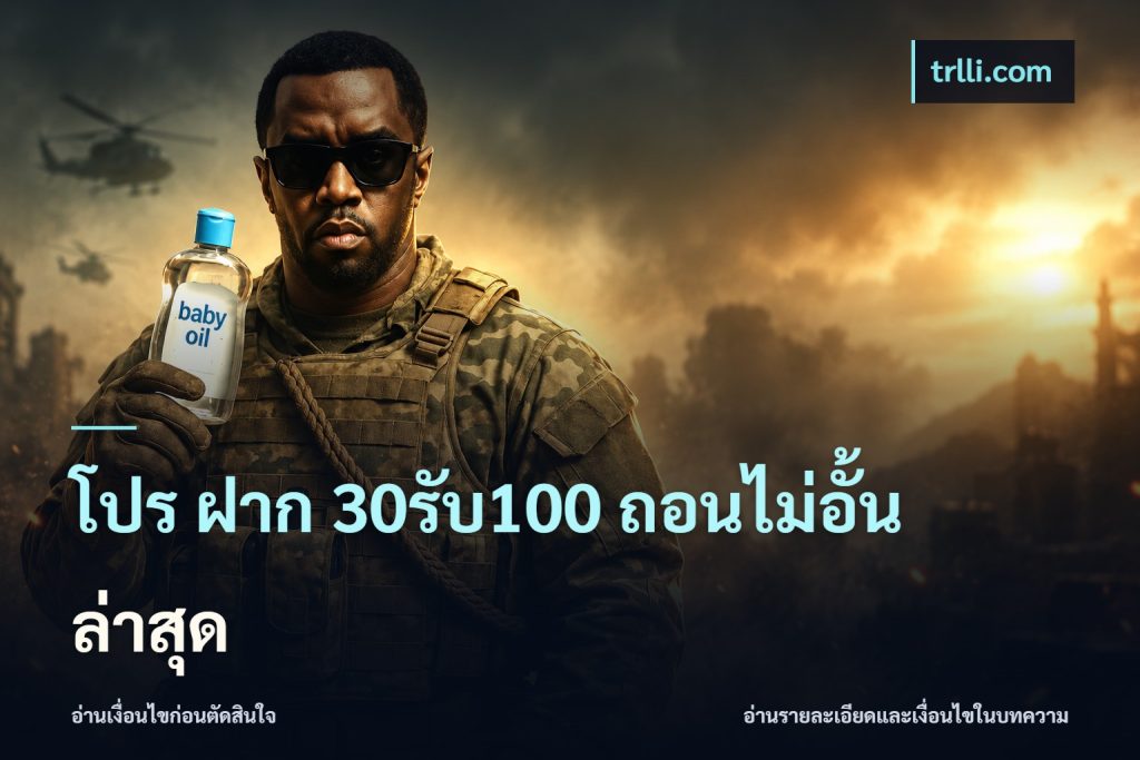 โปร ฝาก 30รับ100 ถอนไม่อั้น ล่าสุด