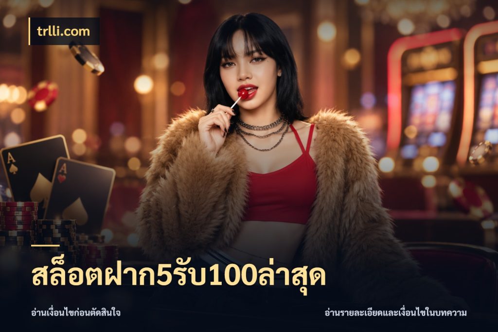 สล็อตฝาก5รับ100ล่าสุด เปิดมุมโปรให้เข้ากับเกมแนวโปรด ในมุม trlli.com