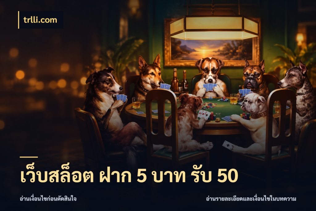 เว็บสล็อต ฝาก 5 บาท รับ 50 trlli.com สายโบนัสเลือกจังหวะสนุกได้อย่างไร
