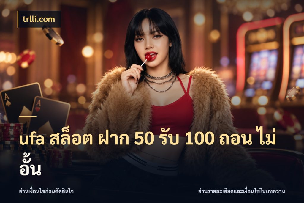 ufa สล็อต ฝาก 50 รับ 100 ถอน ไม่ อั้น trlli.com สีสันของโปรฝากและยอดรับ