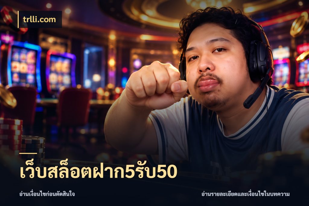 เว็บสล็อตฝาก5รับ50 ยอดฝากและยอดรับในมุมของคนชอบลุ้น สไตล์ trlli.com