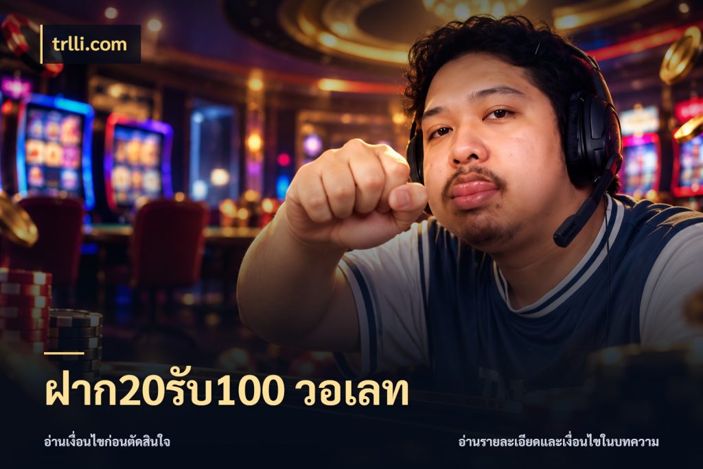 ฝาก20รับ100 วอเลท โปรยอดรับที่สายเกมสนใจ สไตล์ trlli.com