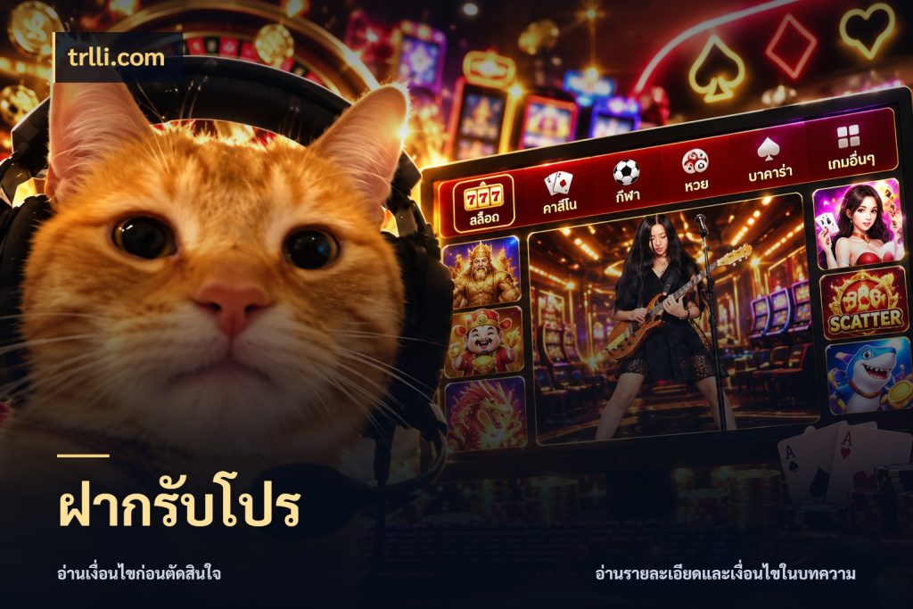 ฝากรับโปร โปรยอดรับที่สายเกมสนใจ ในมุม trlli.com
