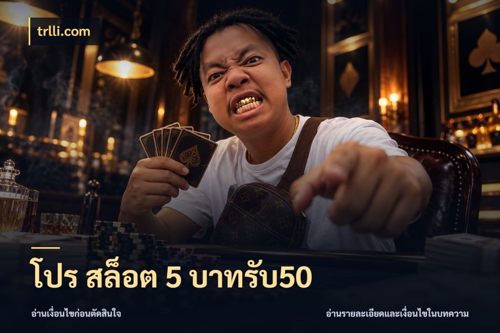 โปร สล็อต 5 บาทรับ50 สายโบนัสเลือกจังหวะสนุกได้อย่างไร ในมุม trlli.com