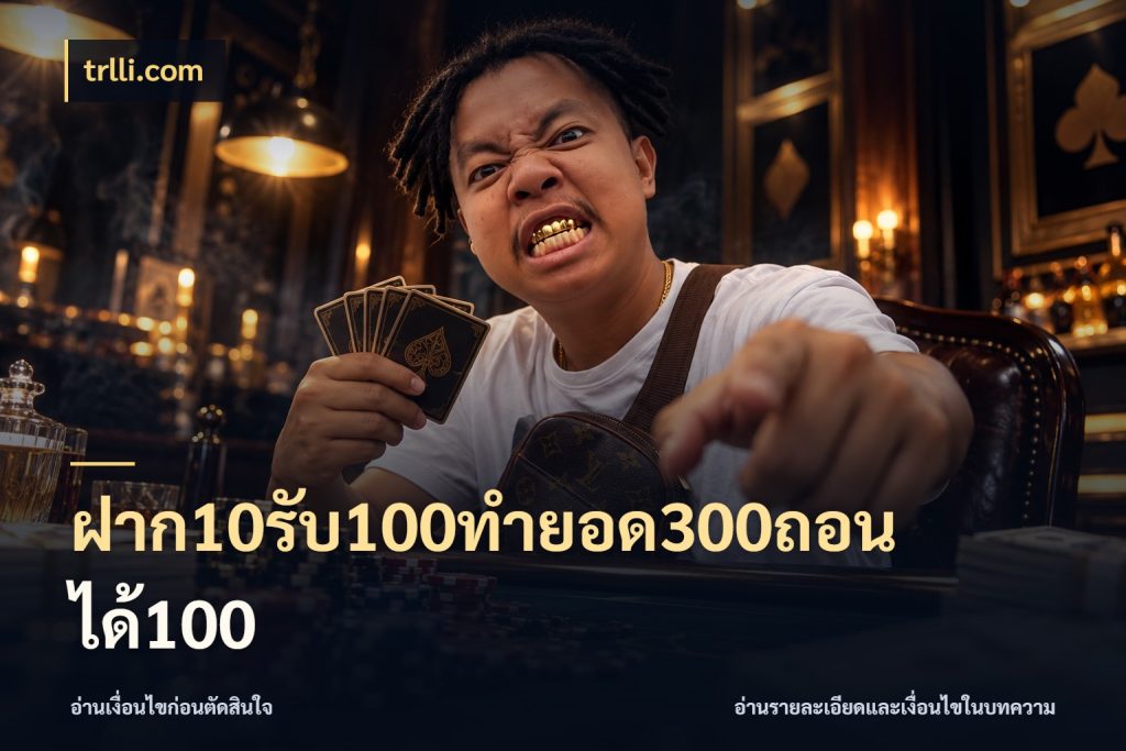 ฝาก10รับ100ทํายอด300ถอนได้100 จับคู่โบนัสกับสไตล์เกมที่ชอบ สไตล์ trlli.com