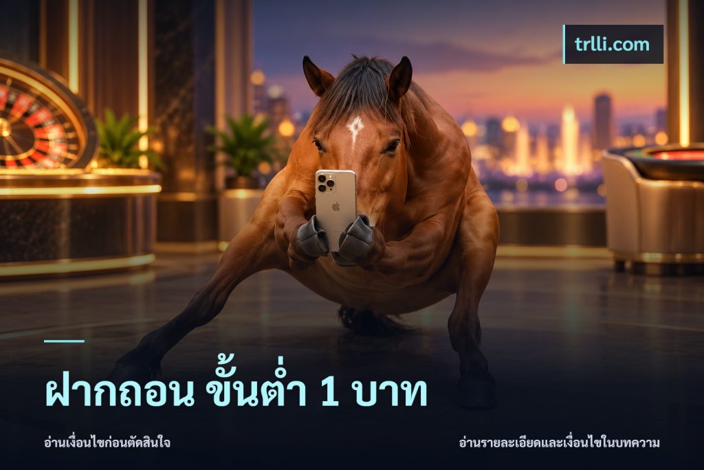 ฝากถอน ขั้นต่ำ 1 บาท