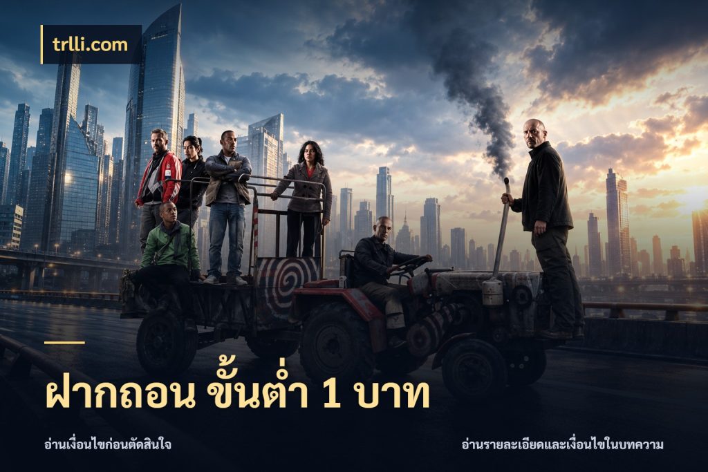 ฝากถอน ขั้นต่ำ 1 บาท จำนวนเริ่มต้นกับรายละเอียดที่สายเกมสนใจ ในมุม trlli.com