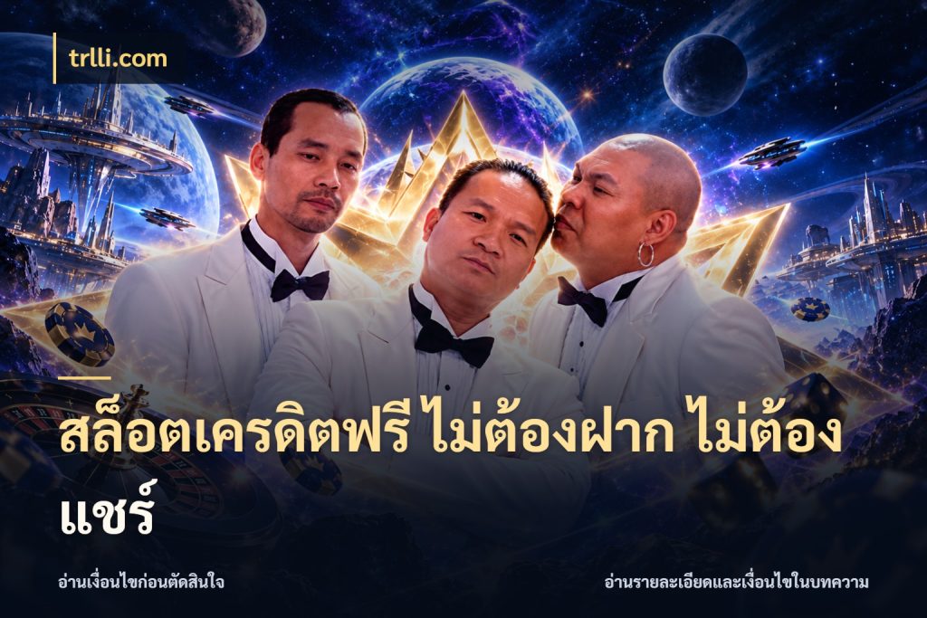 สล็อตเครดิตฟรี ไม่ต้องฝาก ไม่ต้องแชร์ เครดิตฟรีกับจังหวะลุ้นที่คุณเลือก ในมุม trlli.com